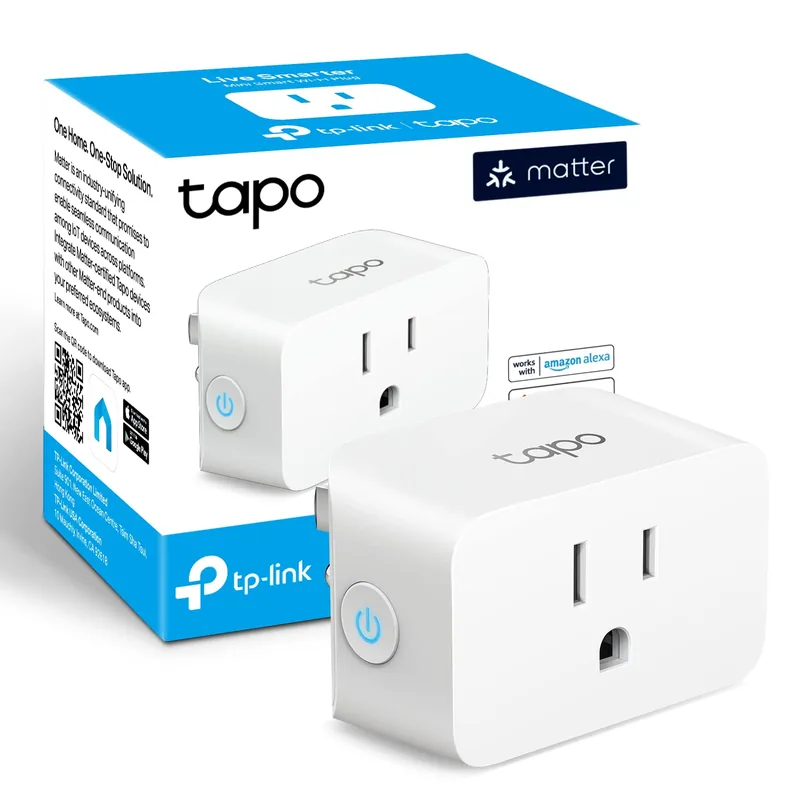 Tapo P125M mini smart plug with its box